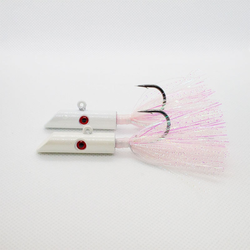 Hexy Minnow White - round version - Best Spanish Mackerel lures