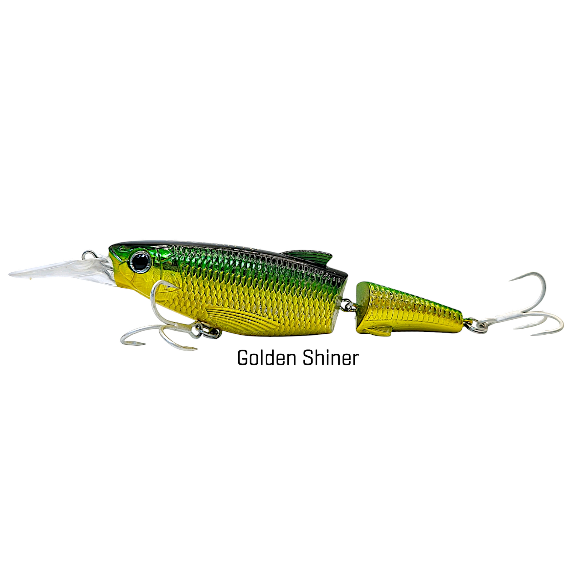 C-Ripper Hybrid Jointed Minnow fishing lure in Green Gold.