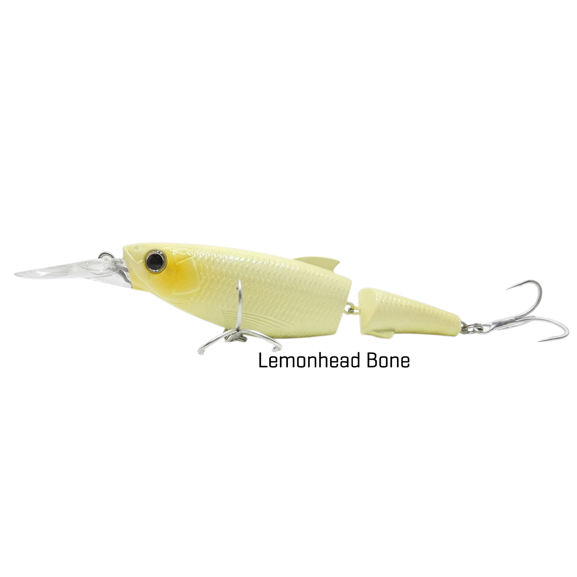 C-Ripper Hybrid Jointed Minnow fishing lure in Bone White.