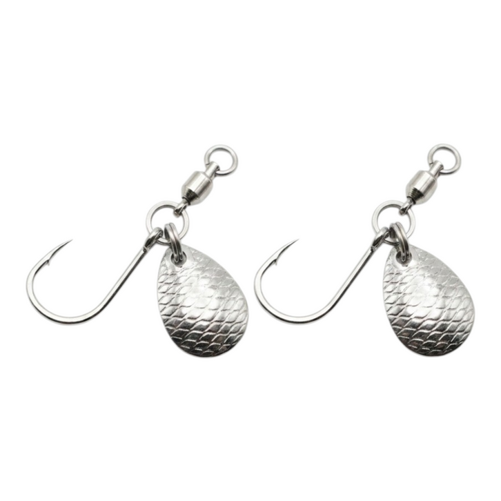 FlashTail Spinner Blade Single Hooks