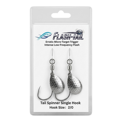 FlashTail Spinner Blade Single Hooks