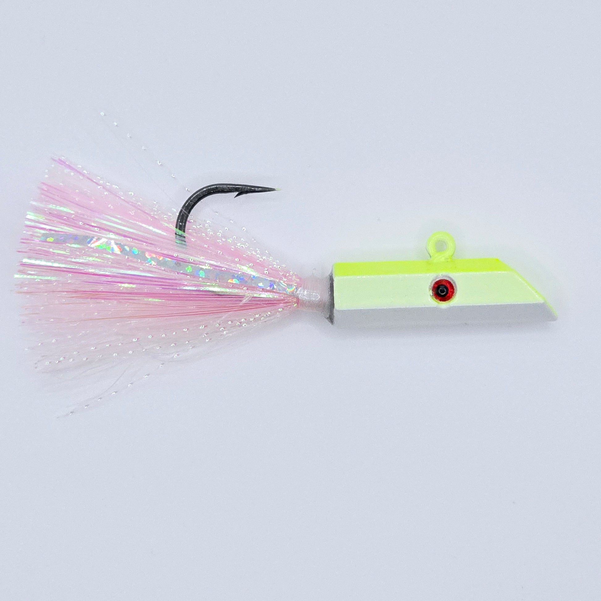 basic fishing lure carvinggreg hays 2006 Hexy Minnow - 1oz Chartreuse Hex Head Jigs
