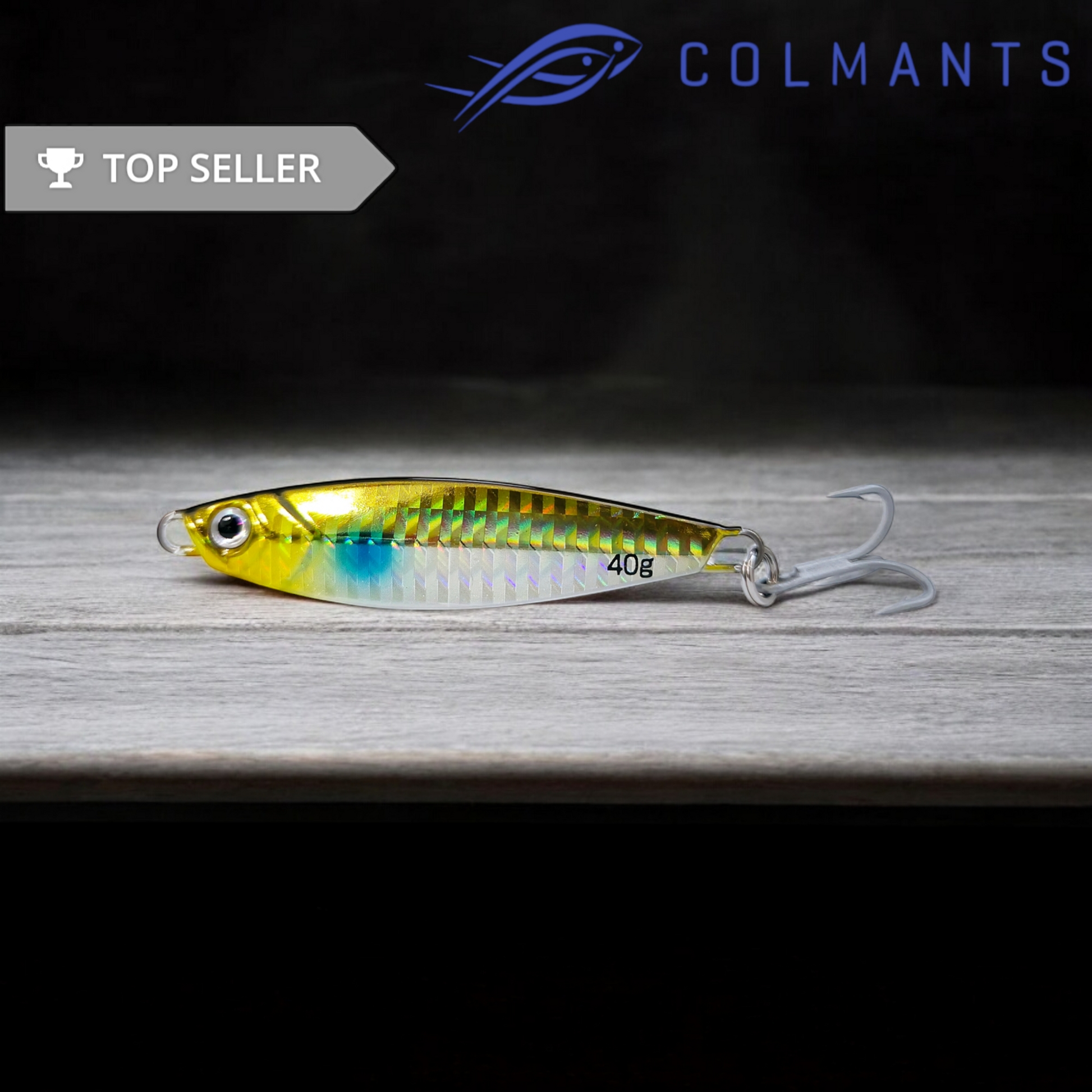CastMan Casting Minnow Gold Blue. Long Casting Jigs