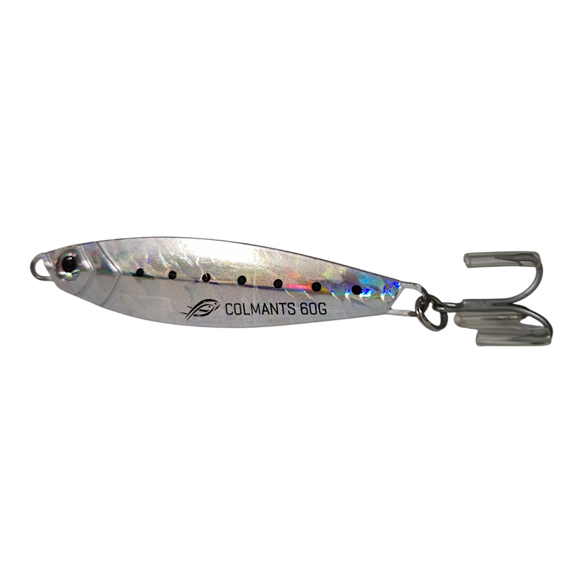 Castman Casting Minnow Silver. Holographic finish. best saltwater fishing lure. Long casting.  2oz