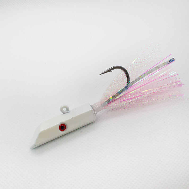 Hexy Minnow White Hex  head -Best  Spanish Mackerel lures