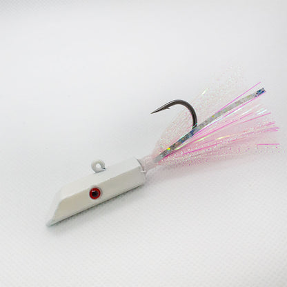 Hexy Minnow White Hex  head -Best  Spanish Mackerel lures