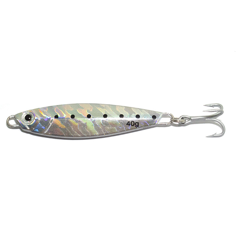 Castman Casting Minnow Silver. Close up. best saltwater fishing lure