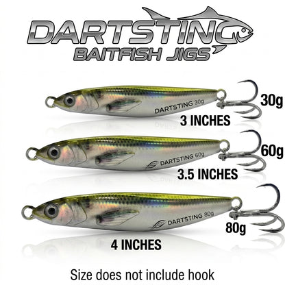 Señuelos tipo pez pasto DartSting para pesca de orilla