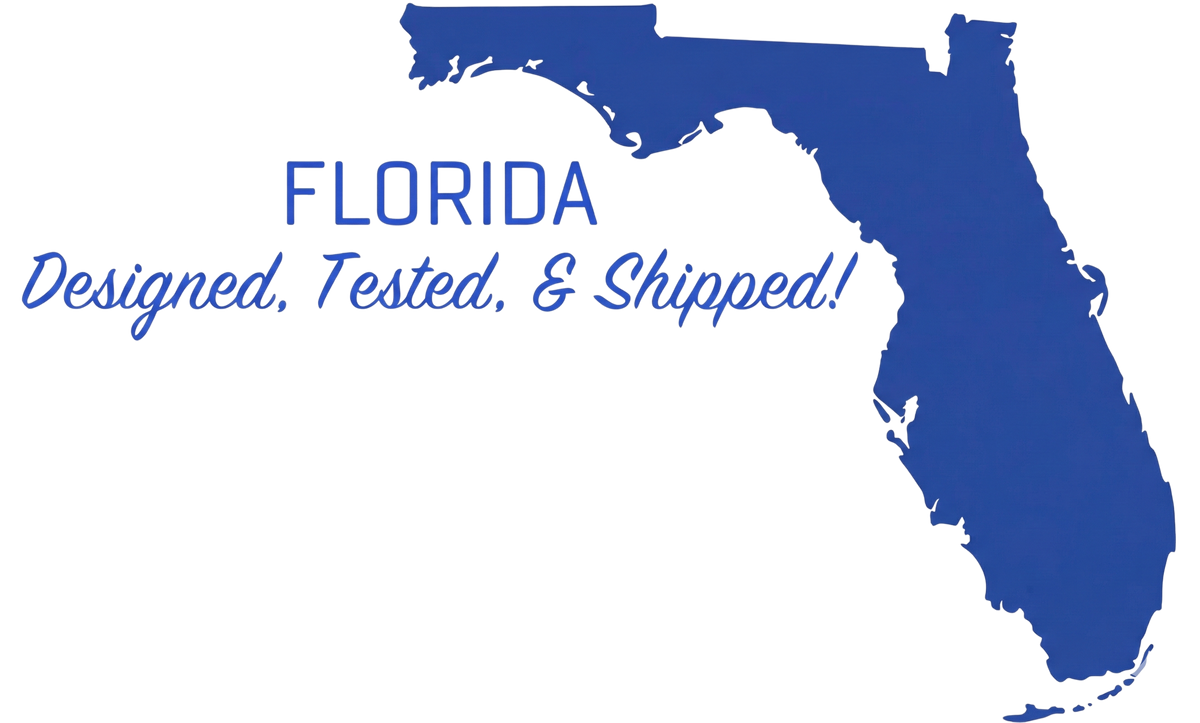 Florida Designed, Tested, & Shipped banner