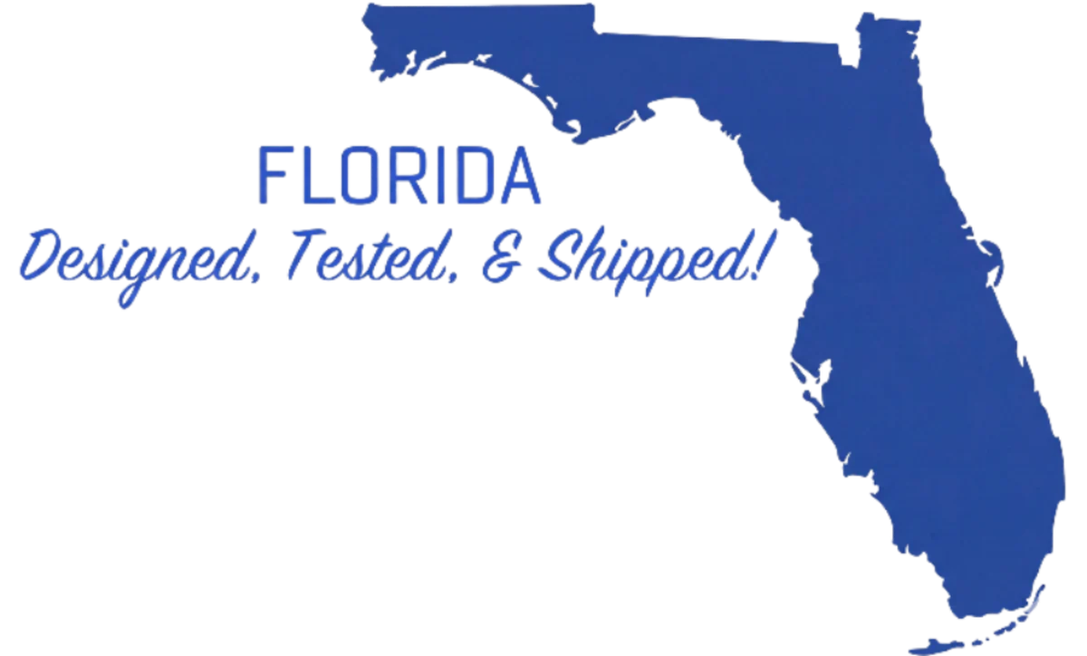 Florida Designed, Tested, & Shipped banner