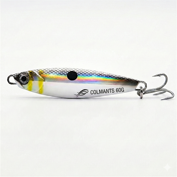 a fast litening fish catcher spl lure 918 ry CastMan - Long Casting Minnow Jig - Reflective Metal Fishing Lure