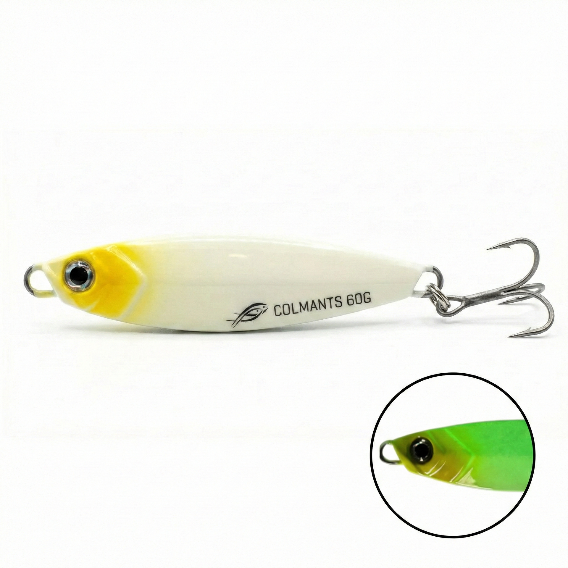 cooliomo fishing lures CastMan White/Yellow Cedar Plug Pattern:Anchovy Style__Inshore The special design also Vintage Articulated Jointed Divided