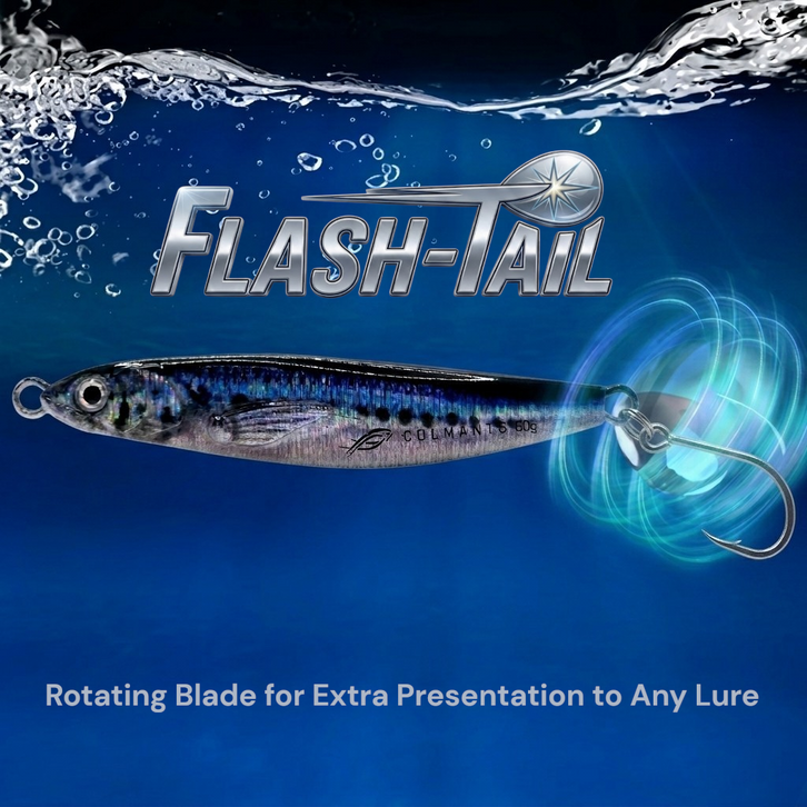 FlashTail Spinner Blade Single Hooks