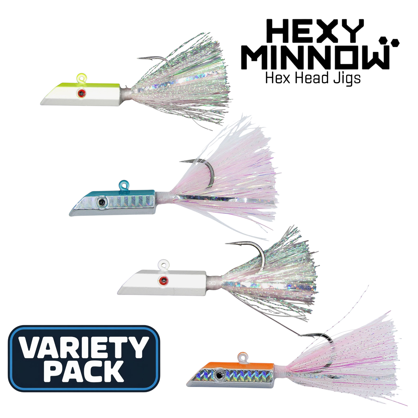 Hexy Minnow Variety Pack of 4