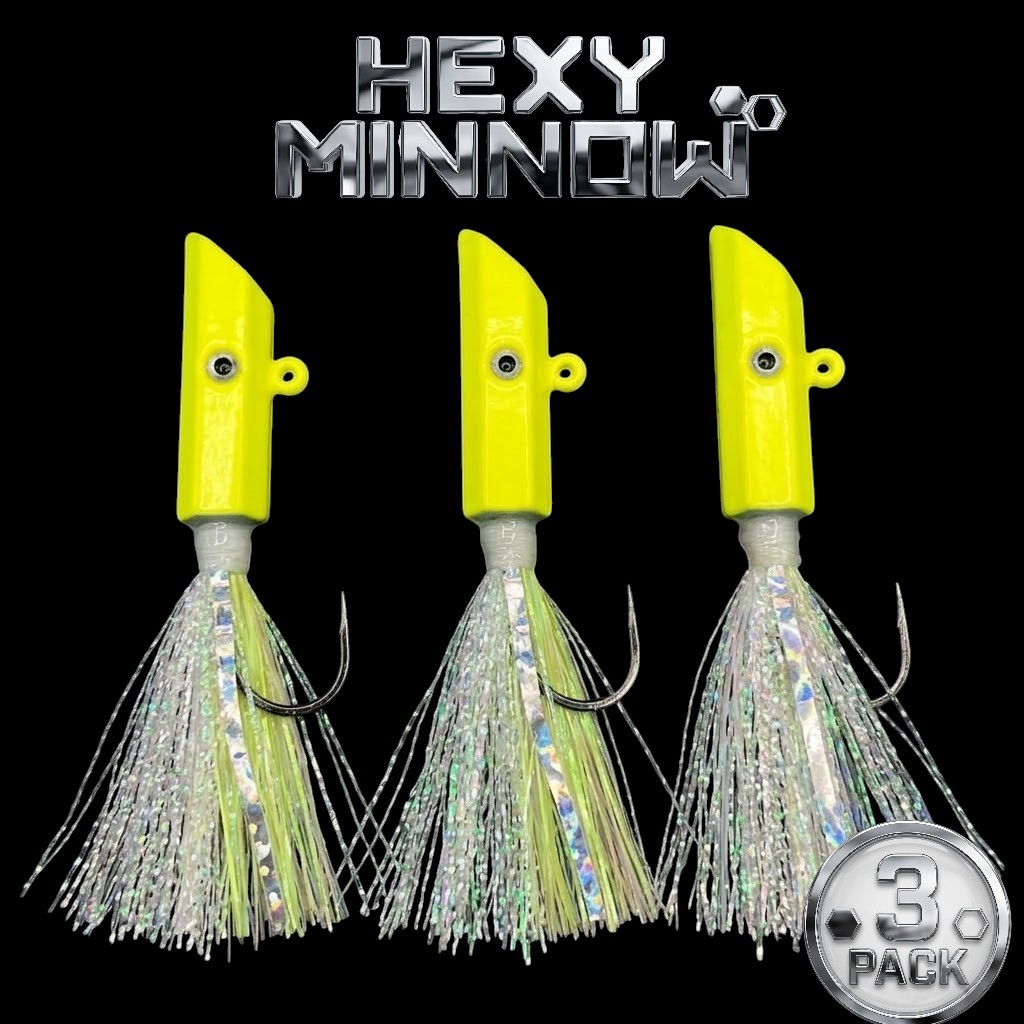 Hexy Minnow Chartreuse 3 Pack