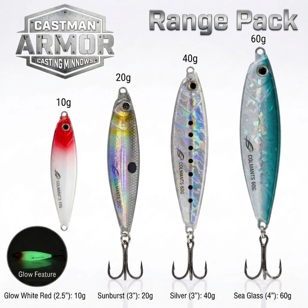 CastMan ARMOR Range Pack — 10g, 20g, 40g, 60g